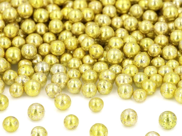 Zucker Perlen Weich - Gold 7mm